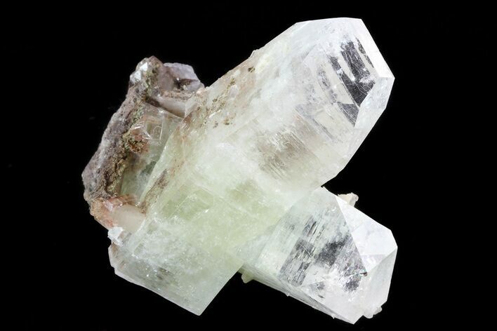 Zoned Apophyllite Crystals With Stilbite - India #72071